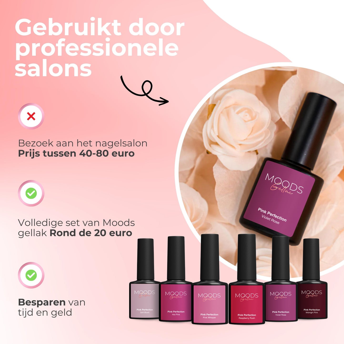 Pink Perfection 6-delige Set - Gellak - HEMA Free - Moods Gellac