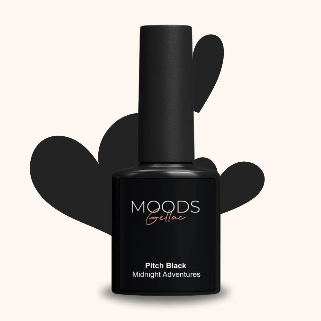 Zwarte gellak 203 Pitch Black - Moods Gellac