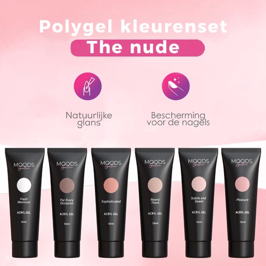 Acrylgel Hervulset - Polygel - The Nude