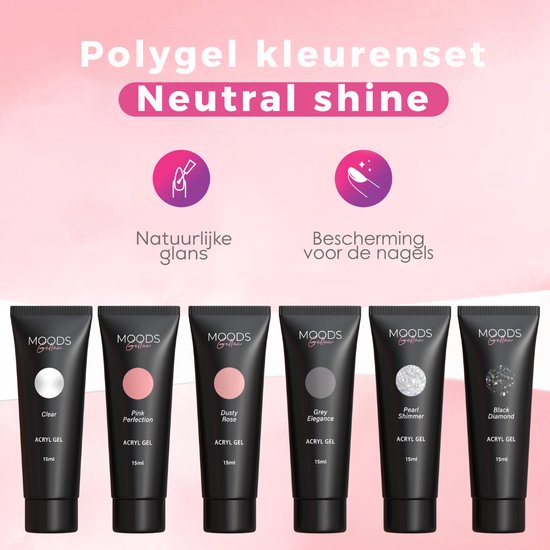 Acrylgel Hervulset - Polygel - Neutral Shine