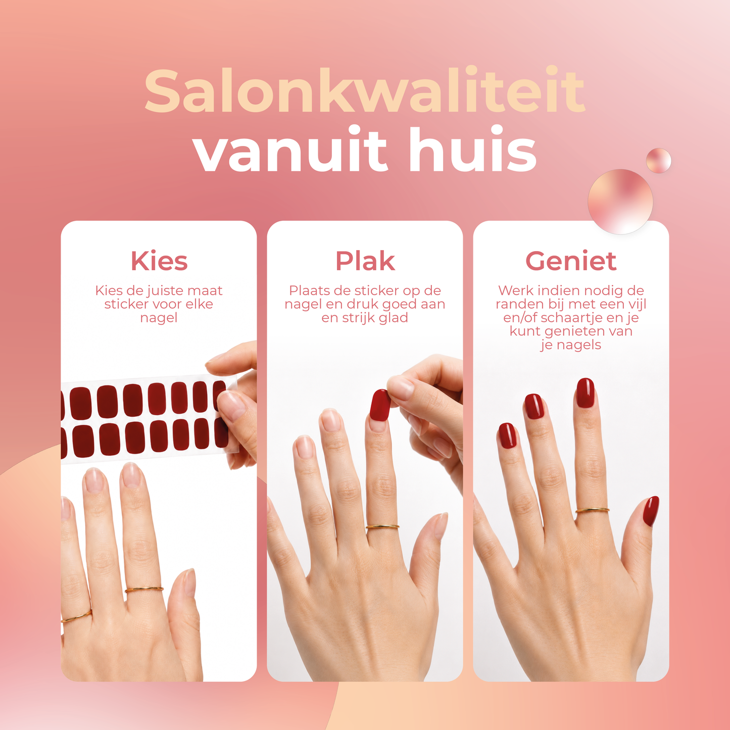 Nagelstickers - Velvet Rouge