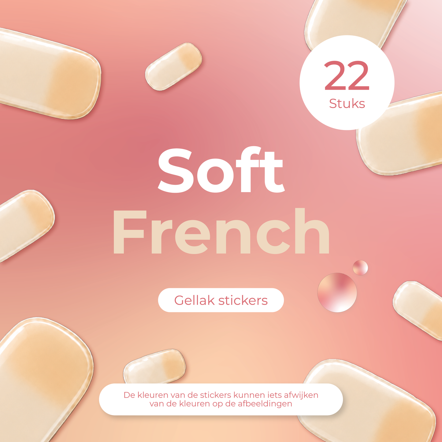 Nagelstickers - Soft French