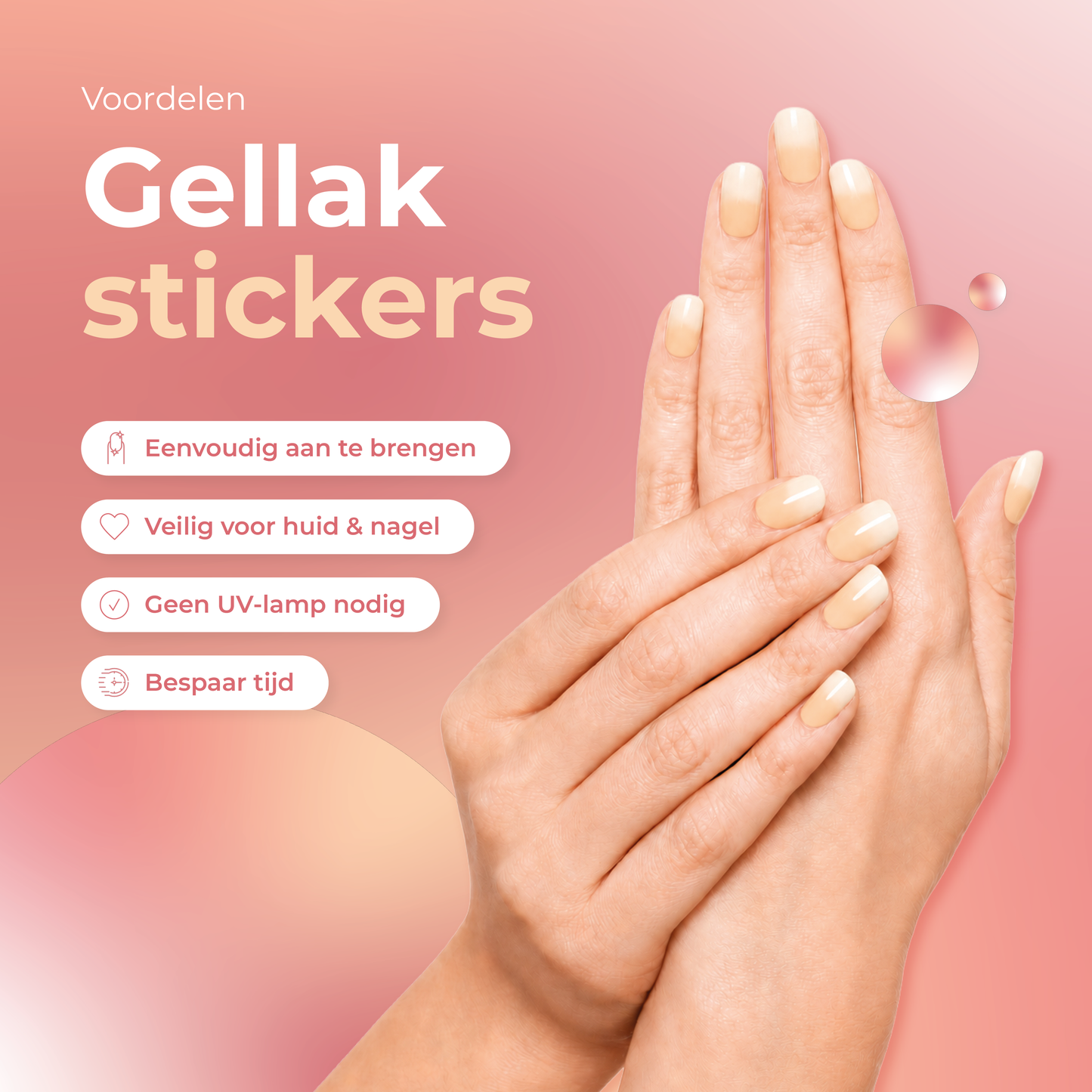 Nagelstickers - Soft French
