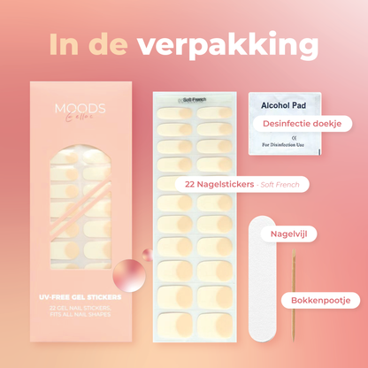 Nagelstickers - Soft French