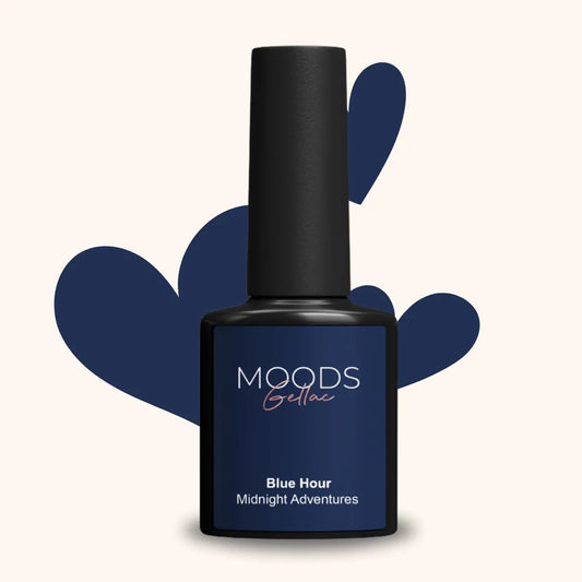 Donker blauwe gellak 302 Blue Hour - Moods Gellac