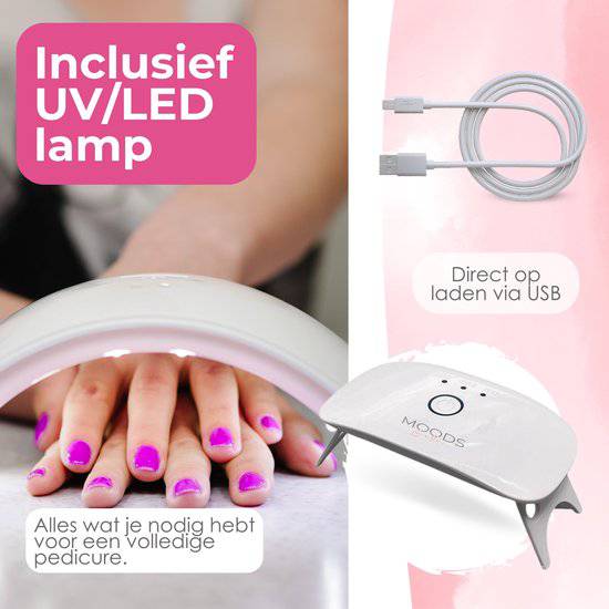 Polygel Set - Grey Nude - Inclusief UV Lamp Nagels| Moods Gellac