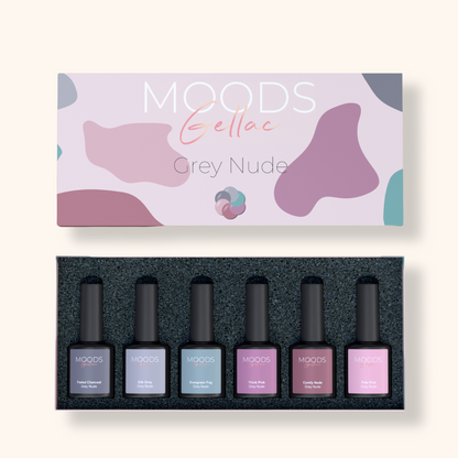 Grey Nude 6-delige Set - Gellak - Moods Gellac - Moods Gellac