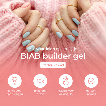 BIAB Nagels Starter Pakket - Grey Nude - HEMA & TPO Free - Moods Gellac