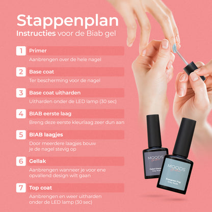 BIAB Nagels Starter Pakket - Grey Nude - HEMA & TPO Free - Moods Gellac