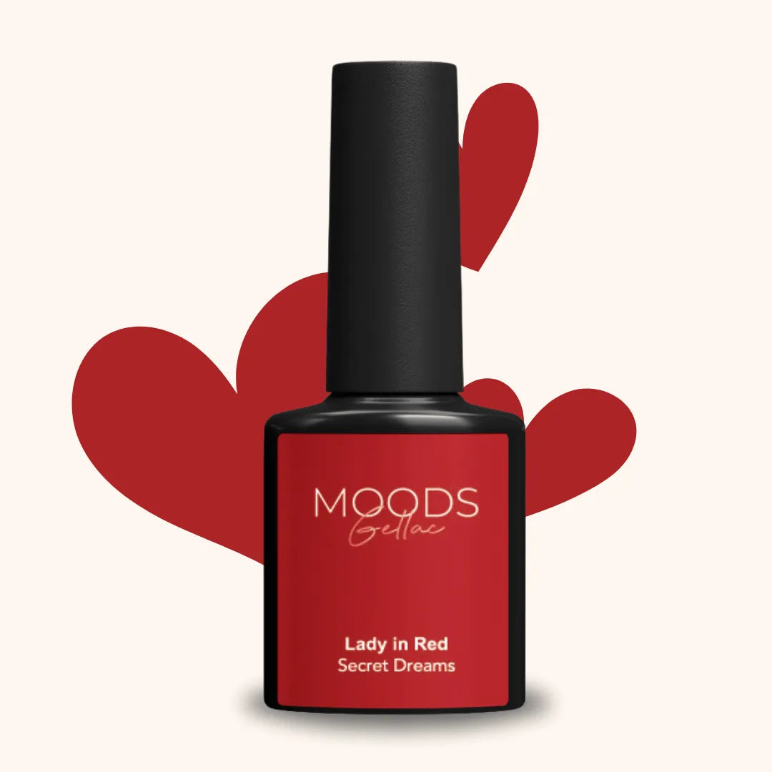 Rode nagellak 450 Lady In Red - Moods Gellac