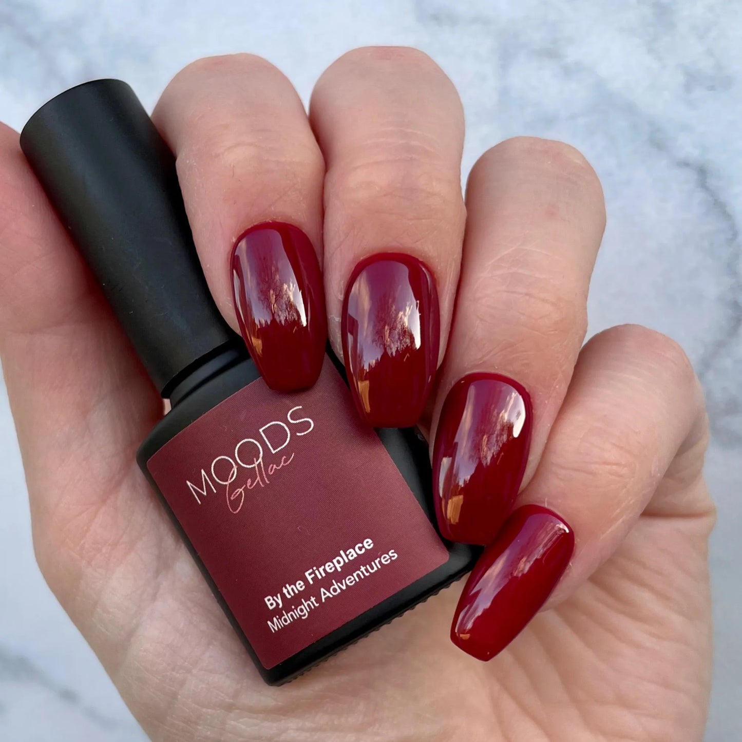 454 By The Fireplace - Bordeaux Rood - 15ML - Moods Gellac - Moods Gellac