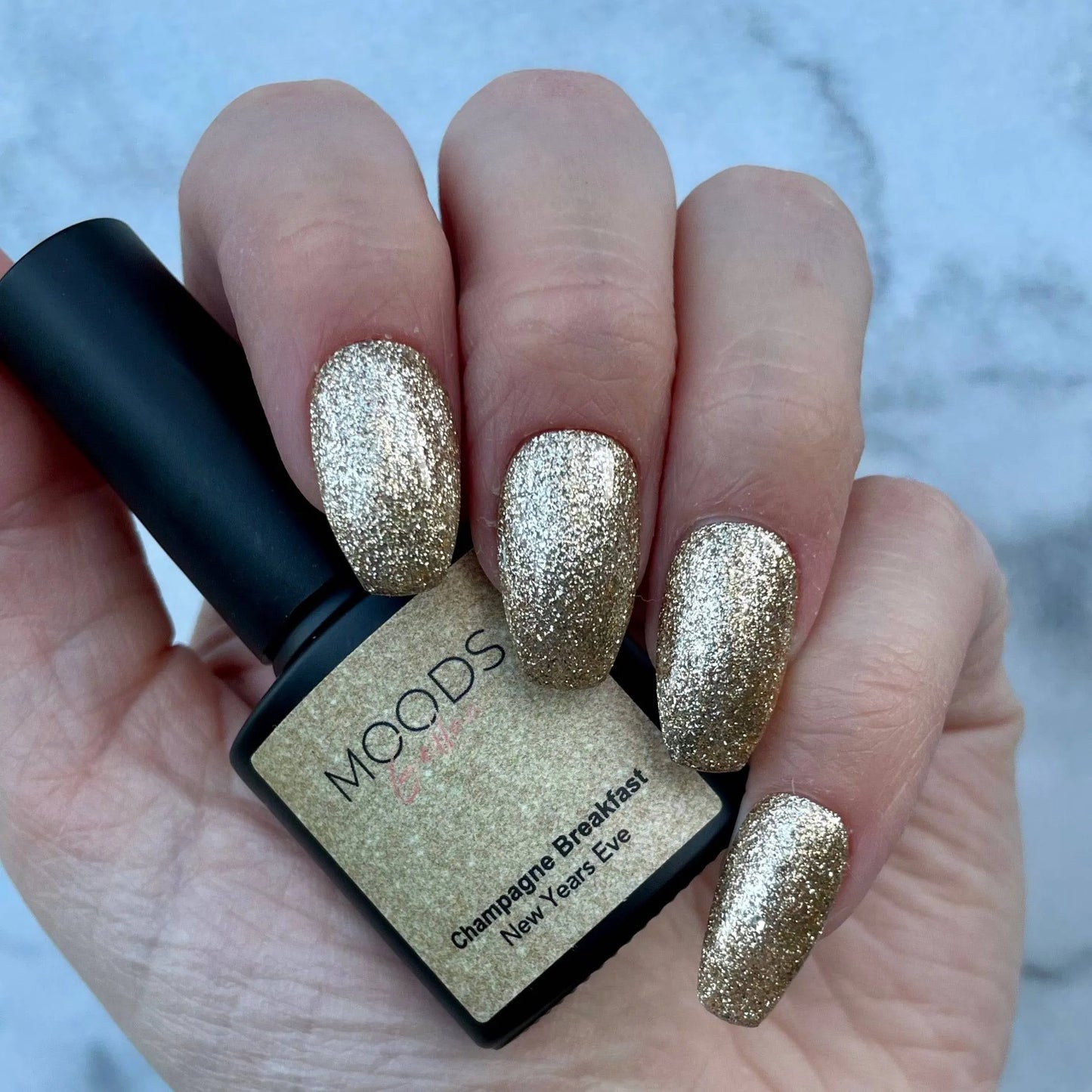 501 Champagne Breakfast - Glitter Goud - 15ML - Moods Gellac - Moods Gellac