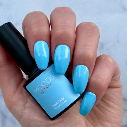 304 Pool Party - Gellak - Licht Blauw - 15ML - Moods Gellac - Moods Gellac