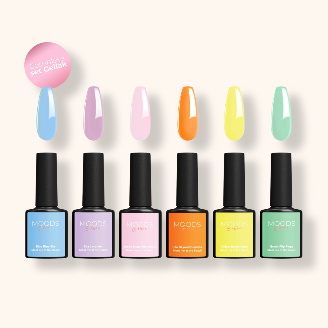 Meet me at the Beach 6-delige Set - Gellak - Moods Gellac - Moods Gellac