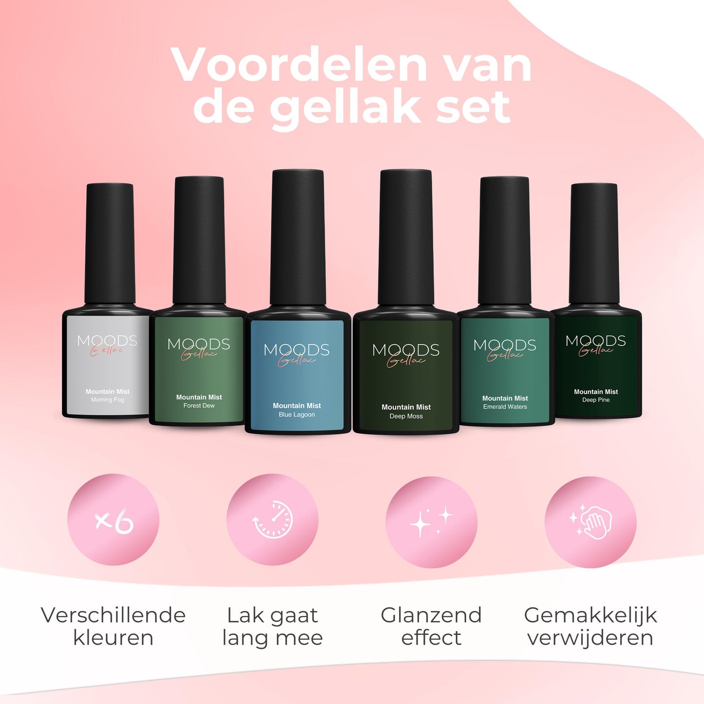 Mountain Mist 6-delige Set - Gellak - HEMA Free - Moods Gellac