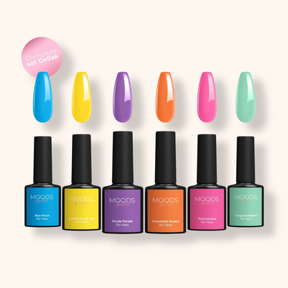 Rio Vibes 6-delige Set - Gellak - Moods Gellac - Moods Gellac