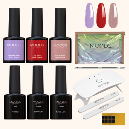 BIAB Nagels Starter Pakket - Secret Dreams - HEMA & TPO Free - Moods Gellac - Moods Gellac