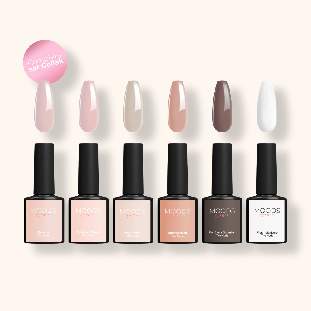 The Nude 6-delige Set - Gellak - Moods Gellac - Moods Gellac